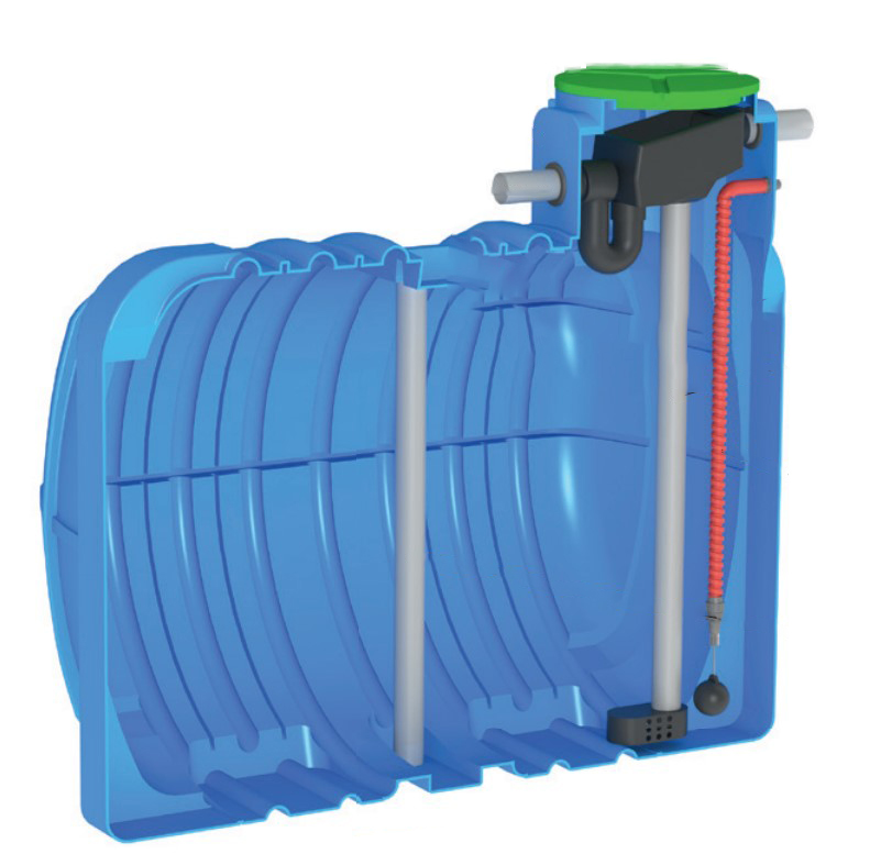 cuve de recuperation d'eau en plastique